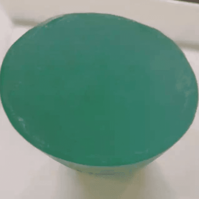 Transparent Glycerin Soap Base with green floral scent 500g