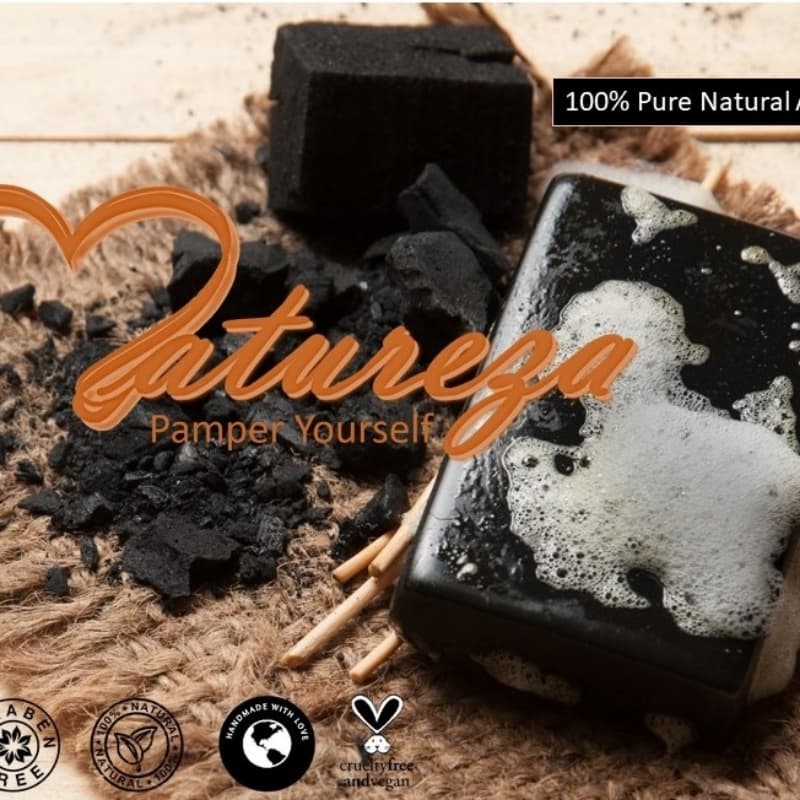 Charcoal soap 100% Natural Herbal Handmade Organic 120g
