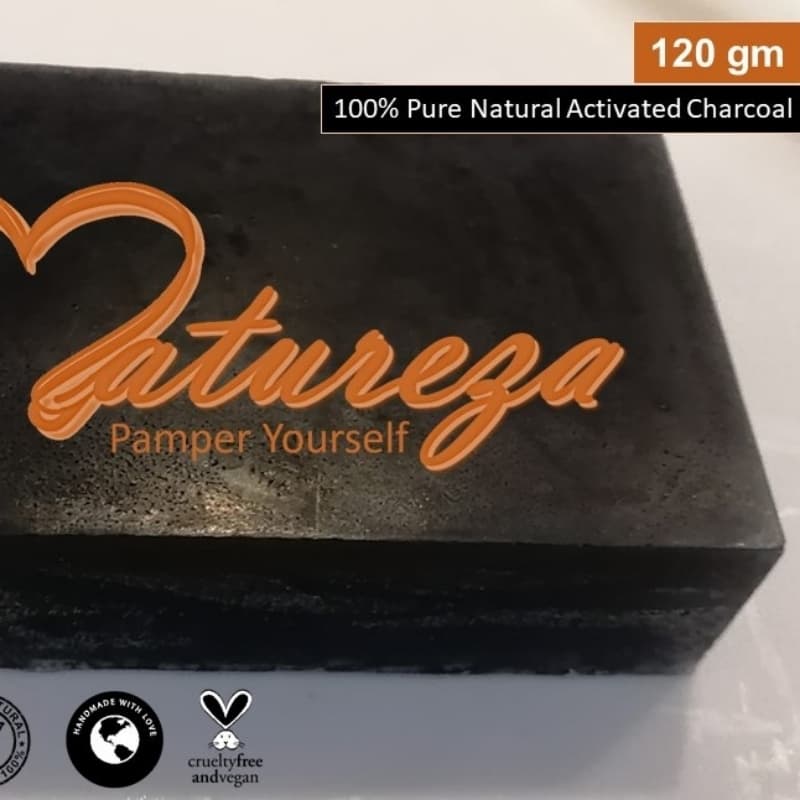 Charcoal soap 100% Natural Herbal Handmade Organic 120g